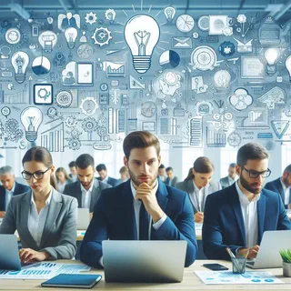 People thinking about innovation.